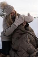 Norsk Dun Out&About Dunpledd Brun 130x170cm