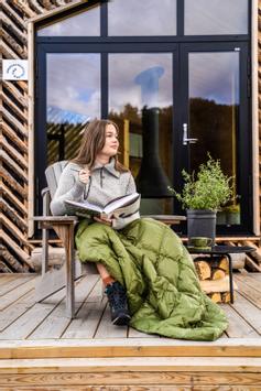 Norsk Dun Out&About Dunpledd Grønn (479-114999)