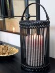 Chic Antique Lanterne Bambus Svart H25 (529-25050124)