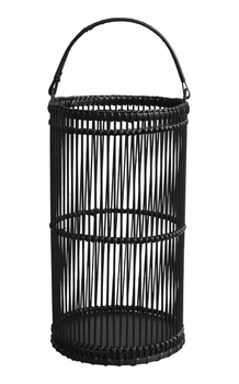 Chic Antique Lanterne Bambus Svart H36