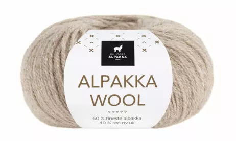 Du Store Alpakka Wool Lys-Beige-Melert 505, 50g (773-317-505)