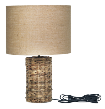 Chic Antique Bordlampe med skjerm, Flettet (529-71113100)