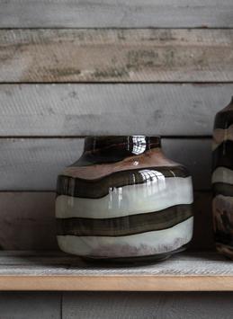 Jakobsdals Florence Vase Brun-Beige Ø23xH24