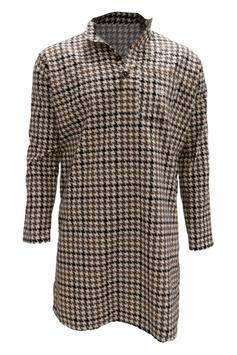 Halvor Bakke Chateau-Roubine Nattskjorte Flanell Muldvarp (479-118628,118629)