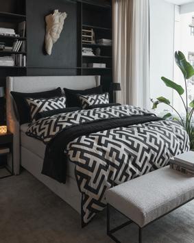 Halvor Bakke Anura Sengesett Sateng Sort-Hvit (479-118606,118607,118608)