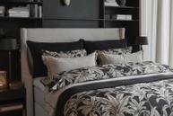 Halvor Bakke Babylonstoren Sengesett Sateng Sort-Mønstret (479-118600,118601,118602)