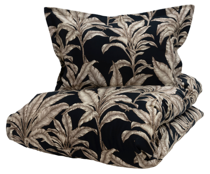 Halvor Bakke Babylonstoren Sengesett Sateng Sort-Mønstret (479-118600,118601,118602)