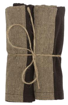 Gustav Ovland Cultra Servietter Brun 2pk (479-118951)