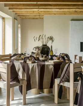 Gustav Ovland Cultra Duk Mørkebrun-stripet (479-118953,118954)