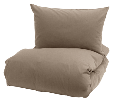 Borås Cotton Oliver Sengesett Flanell Beige (479-118796,118798,118800)