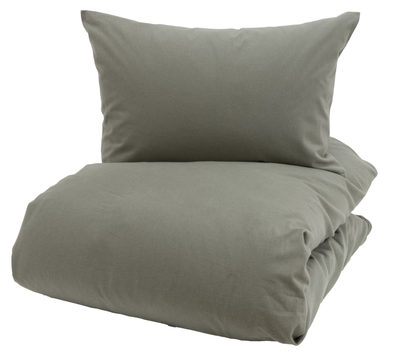 Borås Cotton Oliver Sengesett Flanell Grønn (479-118797,118799,118801)