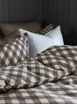 Borås Cotton Charlie Sengesett Flanell Beige
