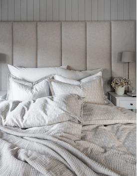 Borås Cotton Betty Sengesett Sateng Beige (479-118763,118765,118767)