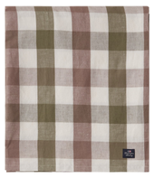 Lexington Checked Duk Oliven Lin-Bomull