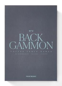 Printworks Brettspill Backgammon Blå (793-PW00682)