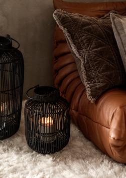 Lexington Lanterne Svart Rattan H31 (588-12438004-9000-S)