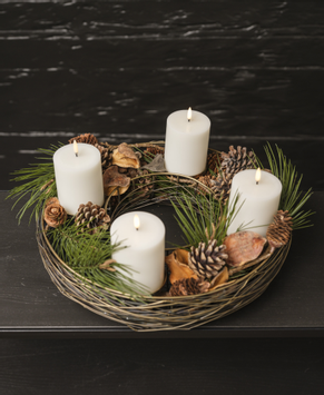 Halvor Bakke Lysestake Durban-Metall Ø42 kubbelys/telys