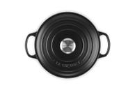Le Creuset Støpejernsgryte Signature Matt-Sort 4, 2L (796-21177240000430)