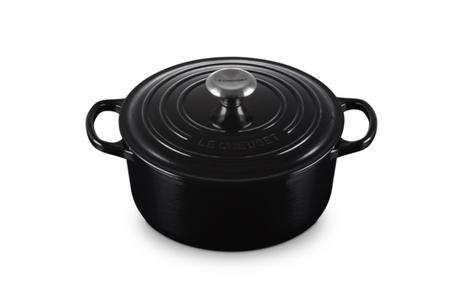 Le Creuset Støpejernsgryte Signature Black 4, 2L (796-21177241402430)