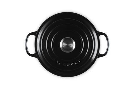 Le Creuset Støpejernsgryte Signature Black 4, 2L (796-21177241402430)
