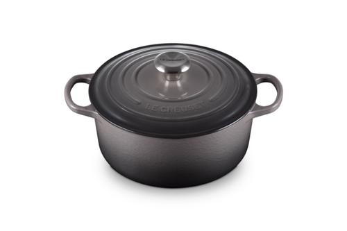 Le Creuset Støpejernsgryte Signature Flint 4, 2L (796-21177244442430)