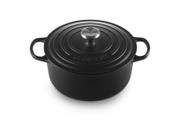 Le Creuset Støpejernsgryte Signature Matt-Sort 5, 3L (796-21177260000430)
