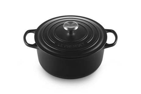 Le Creuset Støpejernsgryte Signature Matt-Sort 5, 3L (796-21177260000430)