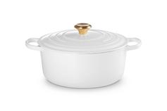 Le Creuset Støpejernsgryte Signature Hvit 6,7L