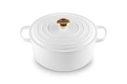 Le Creuset Støpejernsgryte Signature Hvit 6,7L (796-21177280101441)