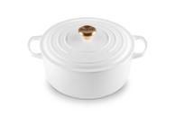 Le Creuset Støpejernsgryte Signature Hvit 6,7L (796-21177280101441)