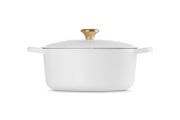Le Creuset Støpejernsgryte Signature Hvit 6,7L (796-21177280101441)