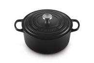 Le Creuset Støpejernsgryte Signature Matt-Sort 6, 7L (796-21177280000430)
