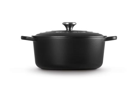Le Creuset Støpejernsgryte Signature Matt-Sort 6, 7L (796-21177280000430)