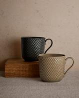 Lyngby Rhombe-Earth Kopper clay+slate 2pk