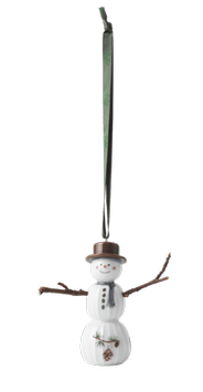 Kähler Hammershøi Jul Snømann Hengende H9,5 (521-692664)