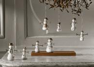 Kähler Hammershøi Jul Snømann Hengende H9,5 (521-692664)