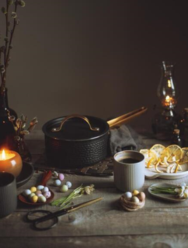 Vargen & Thor Arvet Viggo Kasserolle svart-hamret_1L (655-60230014)