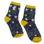 Mummi Sokker Stjerne Glitter Marineblå_str.36-40  (532-MMGSOCST001A)