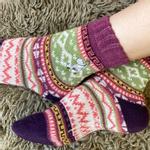 Mummi Sokker Fair-Isle Snorkfrøken str.36-40 (532-MMSFISNO001A)
