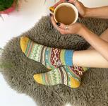Mummi Sokker Fair-Isle Mummitrollet str.36-40 (532-MMSFIMOO001A)