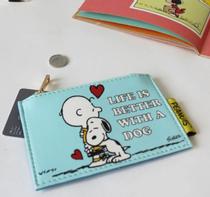 Snoopy Lommebok Life-is-better-with-a-dog 12x8,5