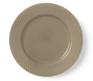 Lyngby Rhombe-Earth Lunsjtallerken Ø23 clay (521-201810)