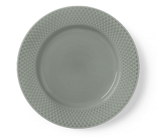 Lyngby Rhombe-Earth Lunsjtallerken Ø21 moss