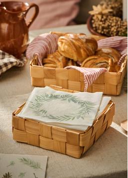 Ib Laursen Servietter Grønn Krans 20stk (171-95946-00)