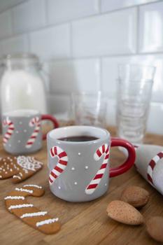 Pluto Design Espressokopp Polkagris H6,5
