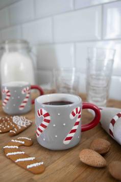 Pluto Design Espressokopp Polkagris H6,5