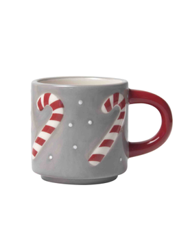 Pluto Design Espressokopp Polkagris H6,5 (418-GK720)