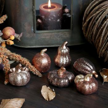 Chic Antique Dekorasjon Gresskar Glimmer 6stk