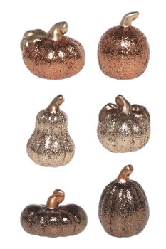 Chic Antique Dekorasjon Gresskar Glimmer 6stk (529-39104120)