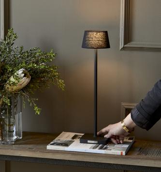 Riviera Maison Bordlampe Black Oppladbar H43 (443-549810)